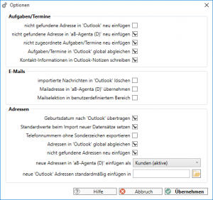 Outlook-Abgleich - Software für Versicherungsvermittler